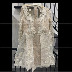 Custom made dress long sleeves lace